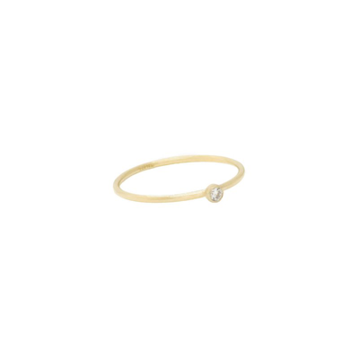 Shop Ayou Jewelry Dainty Solitaire Ring In Gold
