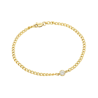 Shop Ayou Jewelry Huntington Cz Bracelet In Gold