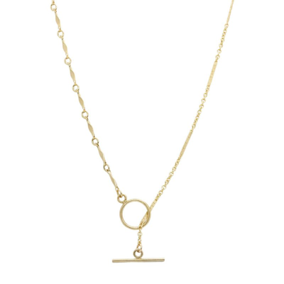 Shop Ayou Jewelry Shoreline Toggle Necklace In Gold