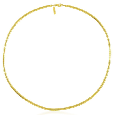 Shop Arvino Z Snake Chain Necklace Gold Vermeil