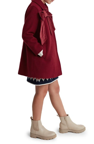 Shop Reiss Kids' Valerie Coat In Red