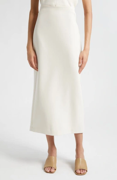 Shop Vince Lean Maxi Pencil Skirt In Off White