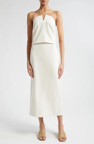 Shop Vince Lean Maxi Pencil Skirt In Off White