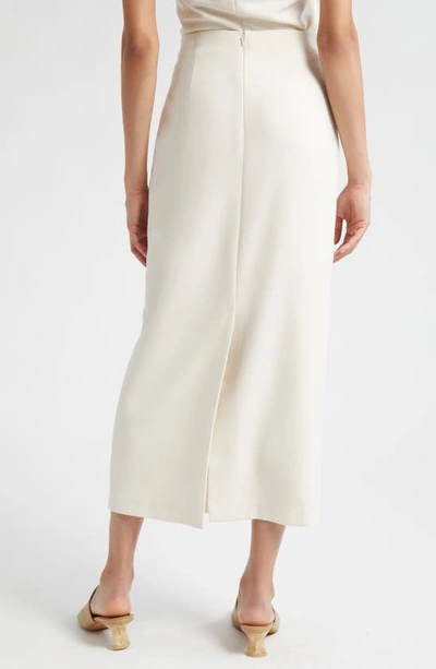 Shop Vince Lean Maxi Pencil Skirt In Off White