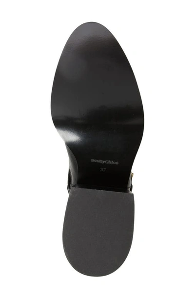 See By Chloé Averi High Heels Ankle Boots In Black Leather In Black