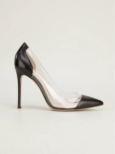 Shop Gianvito Rossi Perspex Detail Pumps