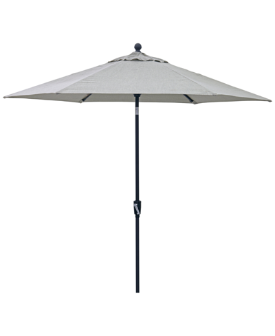 Agio Astaire Outdoor 9' Umbrella, Created For Macy's In Oyster Light Grey