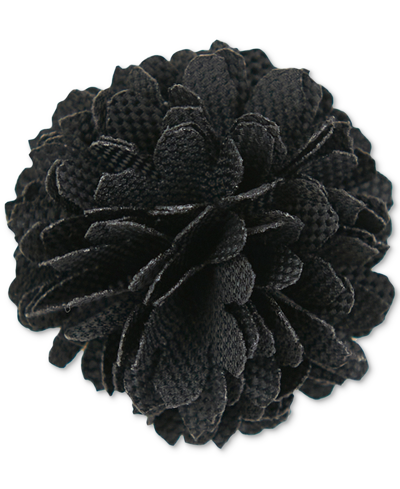 Shop Construct Con.struct Men's Ceremony Satin Checkerboard Flower Lapel Pin, Created For Macy's In Noir