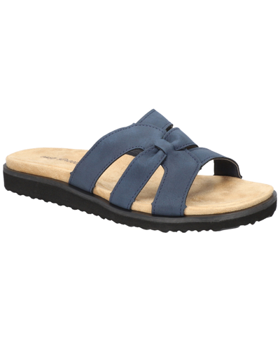 Shop Easy Street Women's Skai Slip-on Comfort Sandals In Navy
