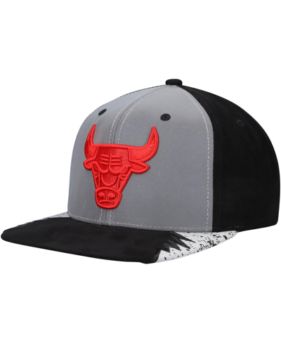 Shop Mitchell & Ness Men's Silver And Gray Chicago Bulls Day 5 Snapback Hat In Silver,gray