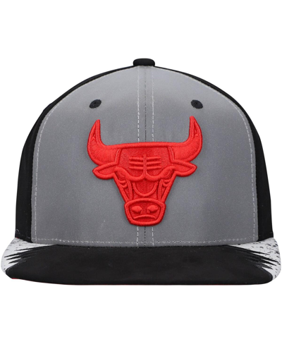 Shop Mitchell & Ness Men's Silver And Gray Chicago Bulls Day 5 Snapback Hat In Silver,gray