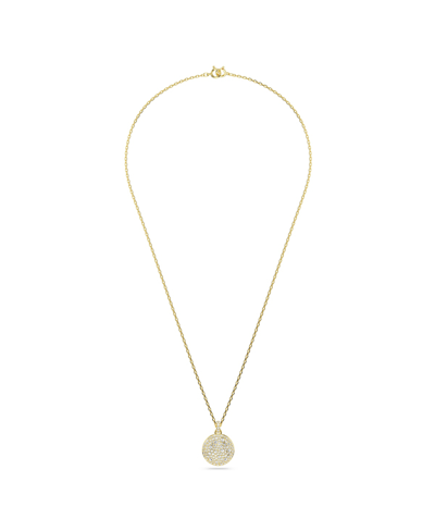 Swarovski White, Rhodium Plated Or Rose-gold Tone Or Gold-tone Meteora Layered Pendant Necklace In Gold
