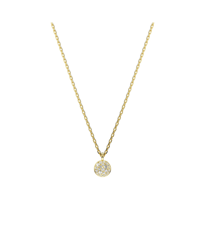 Swarovski White, Rhodium Plated Or Rose-gold Tone Or Gold-tone Meteora Layered Pendant Necklace In Gold