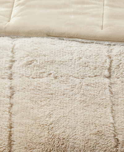 Intelligent Design Brielle Ombre Shaggy Faux Fur 3-pc. Comforter Set, Full/queen In Natural
