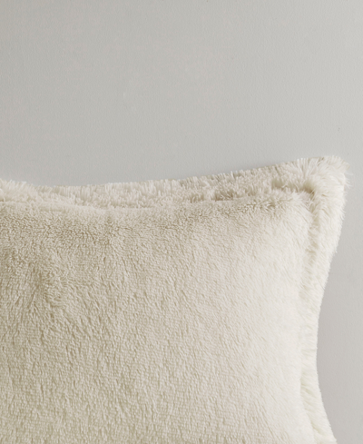 Shop Intelligent Design Brielle Ombre Shaggy Faux Fur 3-pc. Comforter Set, Full/queen In Natural
