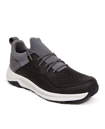 Shop Deer Stags Men's Contour Comfort Casual Hybrid Hiking Sneakers In Black,gray