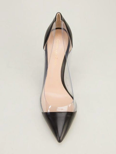 Shop Gianvito Rossi Perspex Detail Pumps