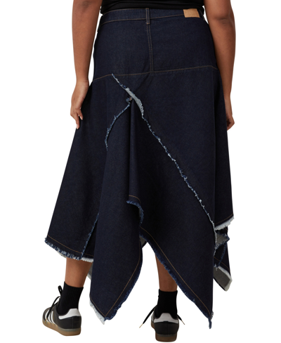 Shop Cotton On Women's Harper Denim Midi Skirt In Indigo