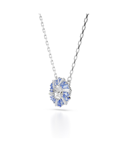 Swarovski Idyllia E Set Sd Rhodium Shiny Blue In Blue