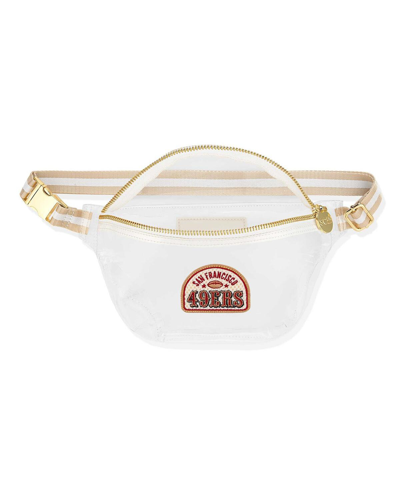 Stoney Clover Women's  San Francisco 49ers Stadium Clear Belt Bag In Tan