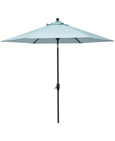 Agio Astaire Outdoor 9' Umbrella, Created For Macy's In Spa Light Blue