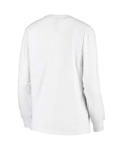 Shop Pressbox Women's  White Georgia Bulldogs Big Block Whiteout Long Sleeve T-shirt