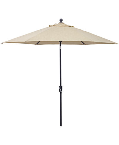 Agio Astaire Outdoor 9' Umbrella, Created For Macy's In Straw Natural