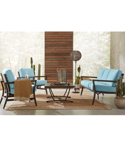 Shop Agio Astaire Outdoor Sofa In Spa Light Blue