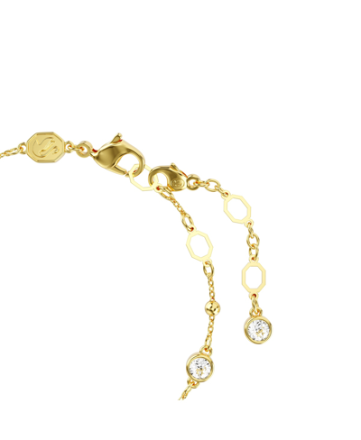 Shop Swarovski Round Cut, White, Gold-tone Imber Bracelet