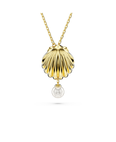 Swarovski Idyllia F Pendant Shell Y Gold Shiny Crystal In Gold