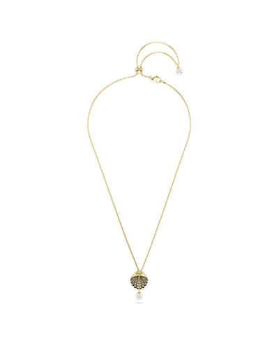 Swarovski Idyllia F Pendant Shell Y Gold Shiny Crystal In Gold