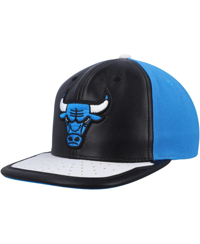 Mitchell & Ness Men's  Black, White Chicago Bulls Day One Snapback Hat In Black,white