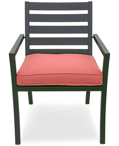 Shop Agio Astaire Outdoor Dining Chair In Peony Brick Red