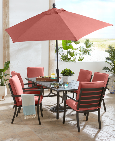 Shop Agio Astaire Outdoor Dining Chair In Peony Brick Red