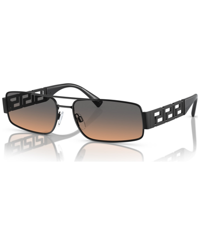Shop Versace Men's Sunglasses, Ve2257 In Matte Black,gradient