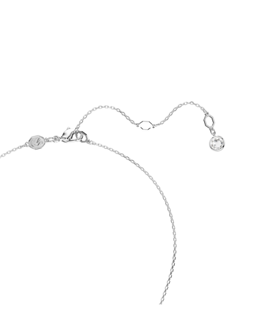 Swarovski White, Rhodium Plated Meteora Set In Silver