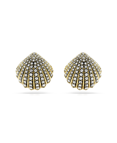 Swarovski Idyllia Stud Earrings In Gold