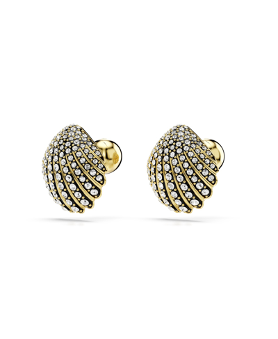 Swarovski Idyllia Stud Earrings In Gold