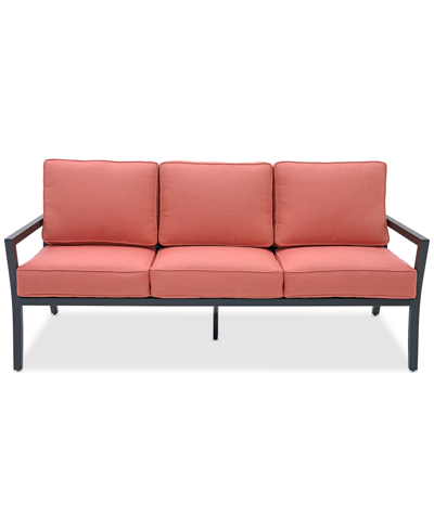 Shop Agio Astaire Outdoor Sofa In Peony Brick Red