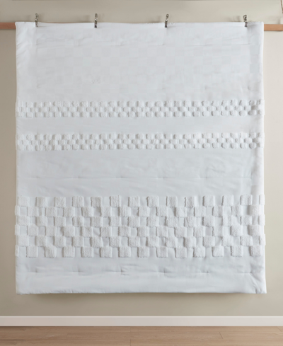 Shop Urban Habitat Closeout!  Bennett 3 Pc Chenille Comforter Set, Full/queen In Off-white