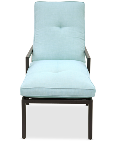 Shop Agio Astaire Outdoor Chaise In Spa Light Blue