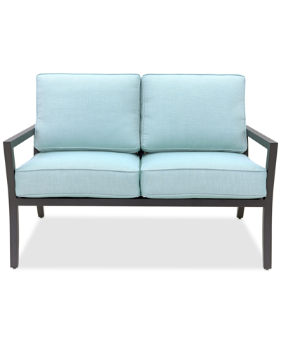 Shop Agio Astaire Outdoor Loveseat In Spa Light Blue