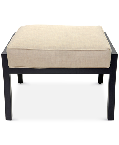 Shop Agio Astaire Outdoor Ottoman In Straw Natural