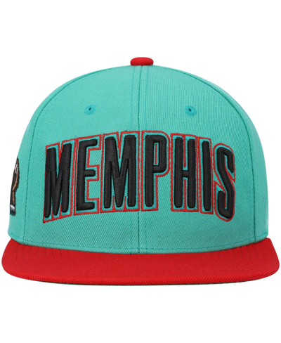 Mitchell & Ness Men's  Teal Memphis Grizzlies Hardwood Classics Snapback Hat In Teal