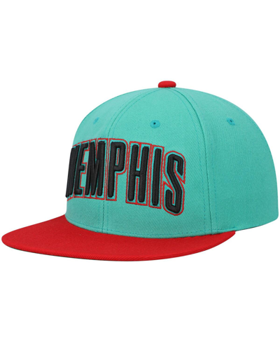 Mitchell & Ness Men's  Teal Memphis Grizzlies Hardwood Classics Snapback Hat In Teal