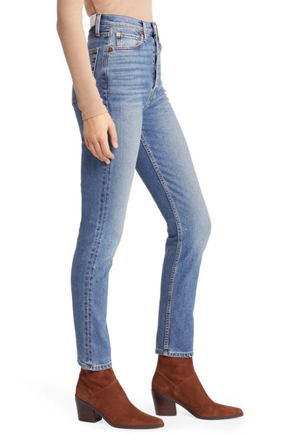 Shop Re/done '90s Ultra High Waist Skinny Jeans In Western Blue