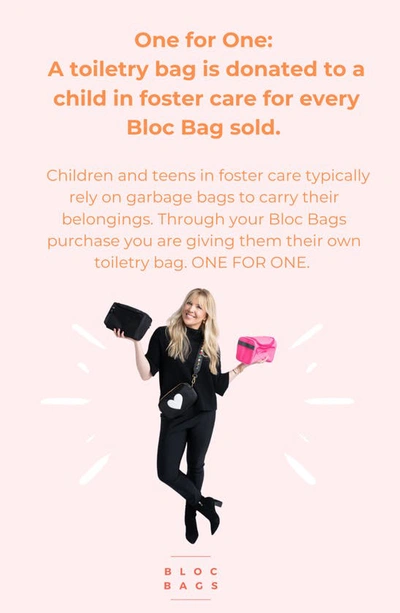 Shop Bloc Bags Medium Heart Cosmetic Bag In Cream