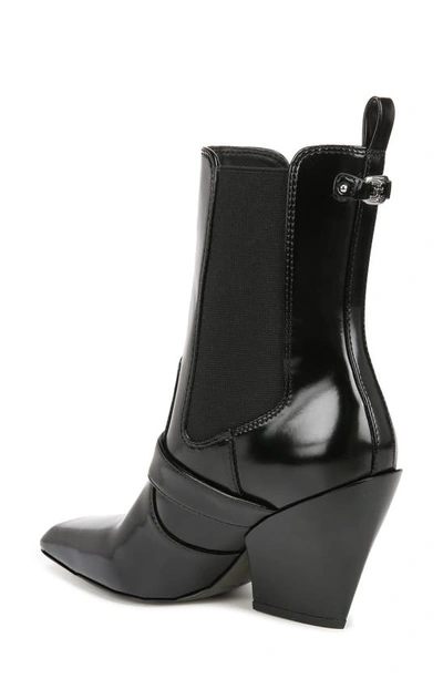 Sam Edelman Suzette Lizard Embossed Chelsea Boot In Black