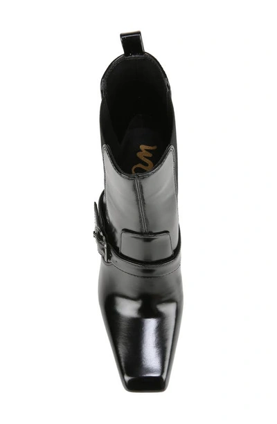 Sam Edelman Suzette Lizard Embossed Chelsea Boot In Black