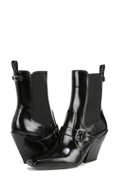 Sam Edelman Suzette Lizard Embossed Chelsea Boot In Black